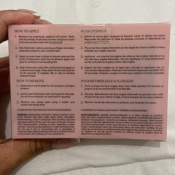 GLAMNETIC PRESS ON NAILS - ROSE QUARTZ - Picture 2 of 3